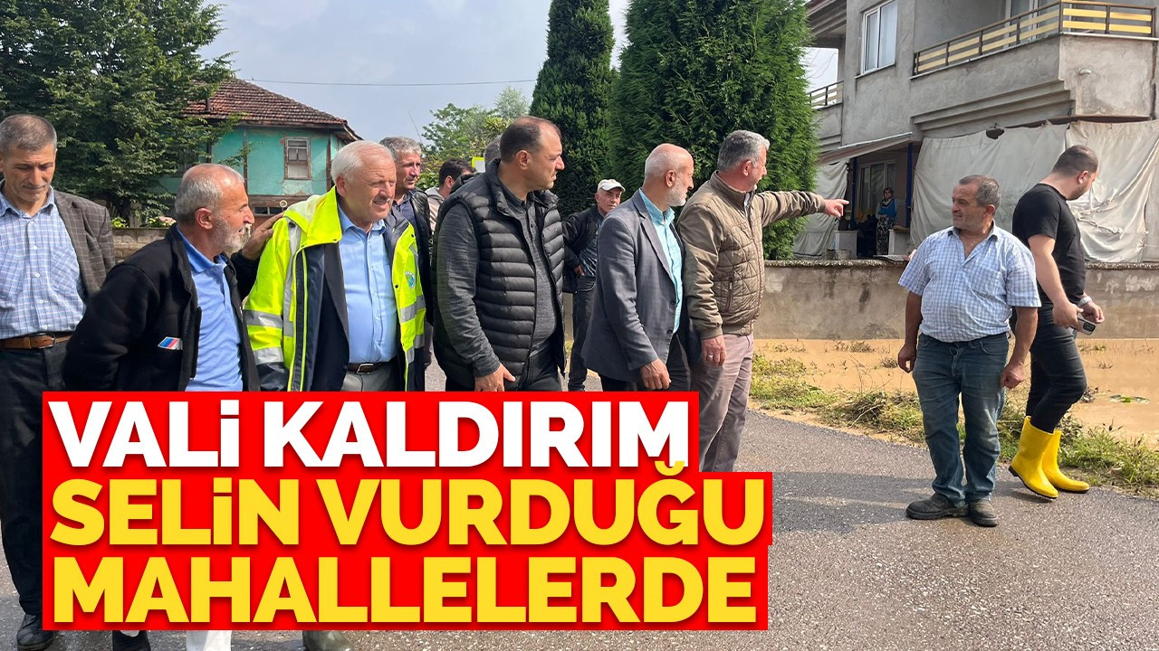 VALİ KALDIRIM SELİN VURDUĞU MAHALLELERDE