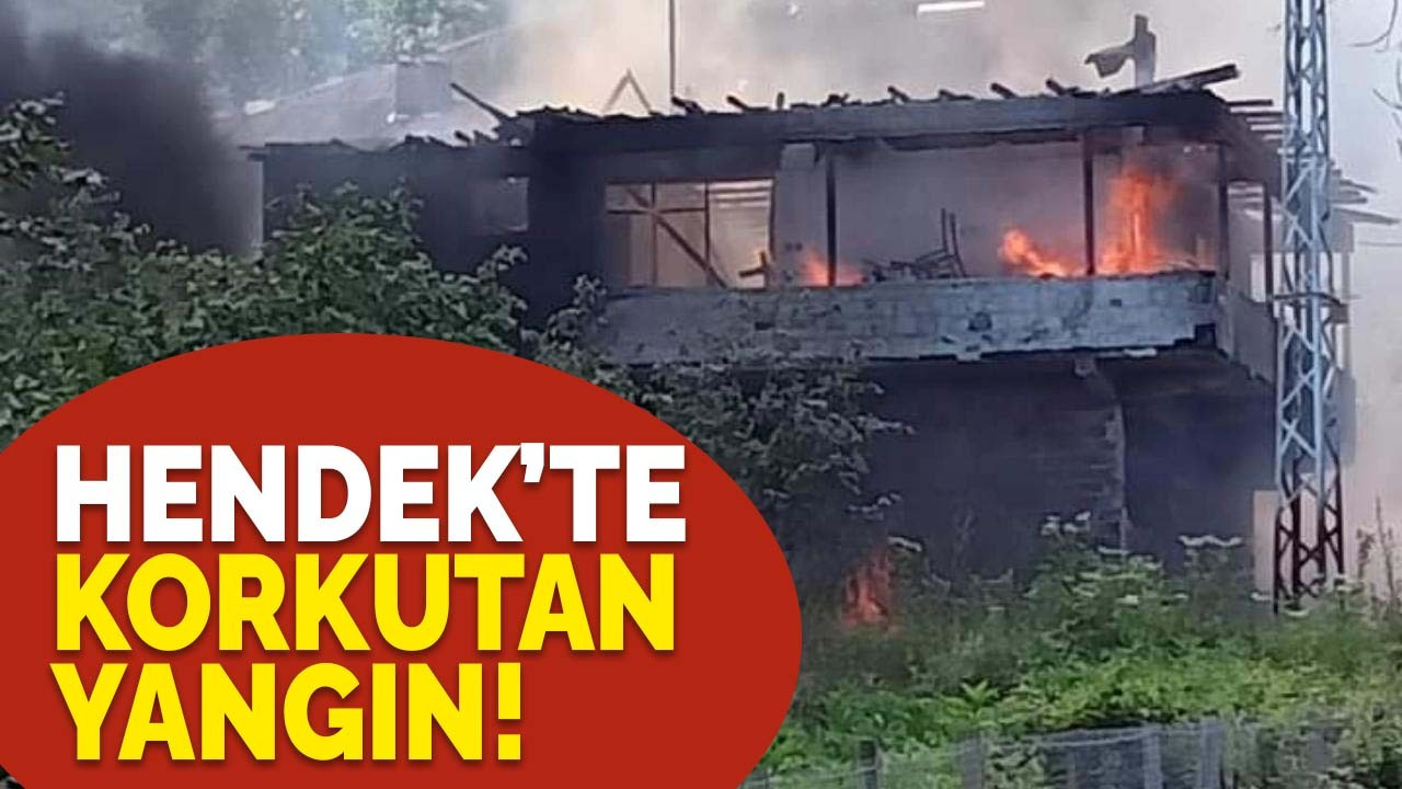 Hendek'te korkutan yangın!