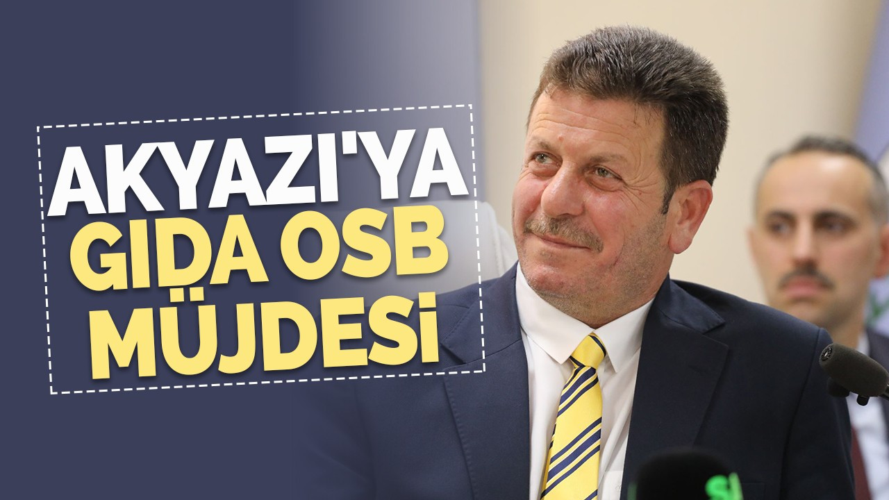 Akyazı'ya Gıda OSB müjdesi