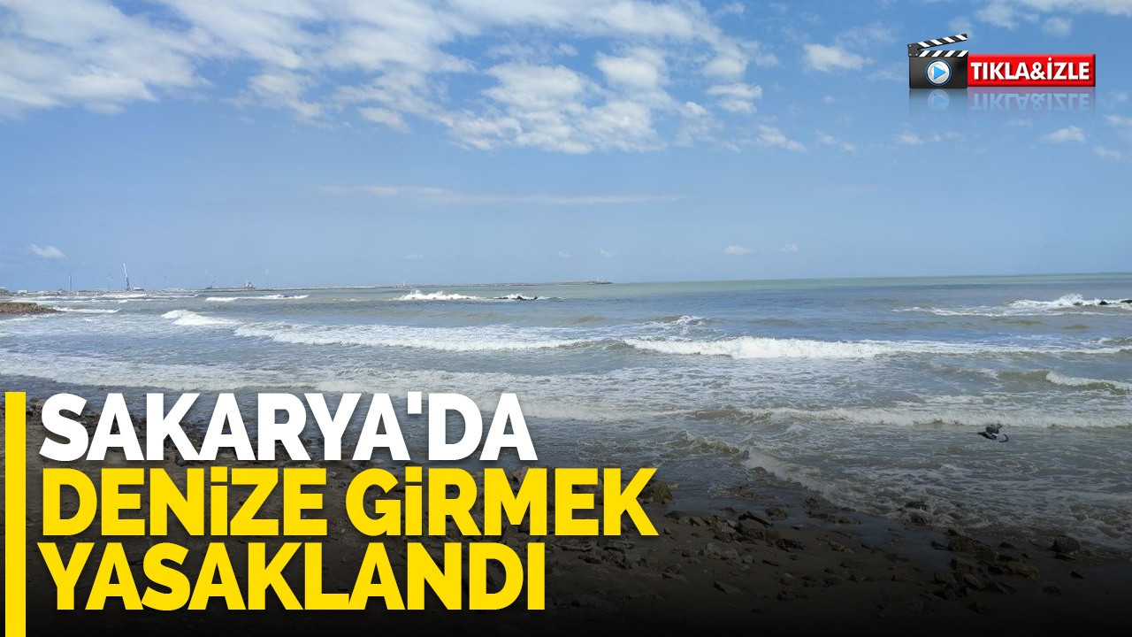 Sakarya'da denize girmek yasaklandı