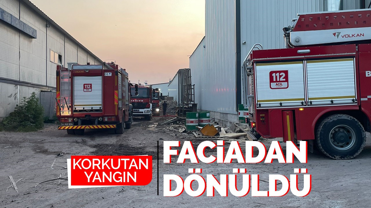 Korkutan yangın! Faciadan dönüldü