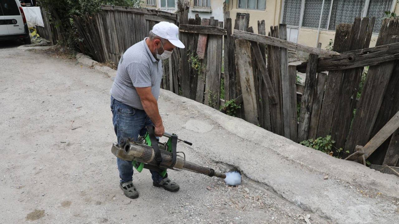 İlaçlama çalışmaları aralıksız bir şekilde sürüyor