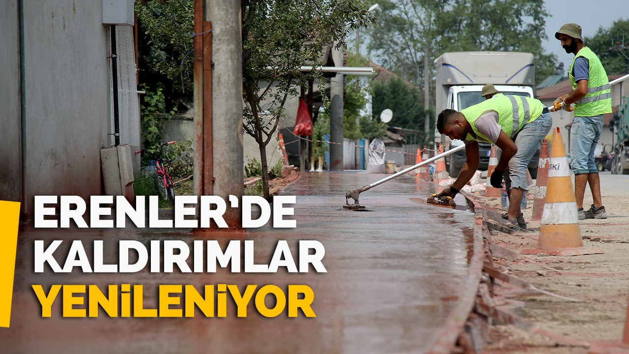 Erenler’de kaldırımlar yenileniyor