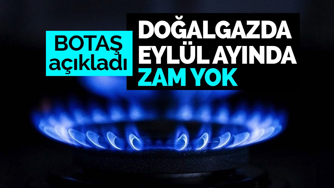 Doğalgazda Eylül ayında da fiyat değişmedi