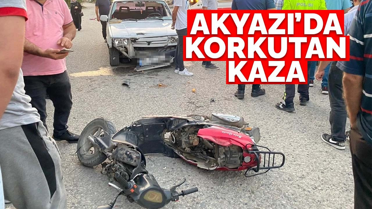 Akyazı'da korkutan kaza