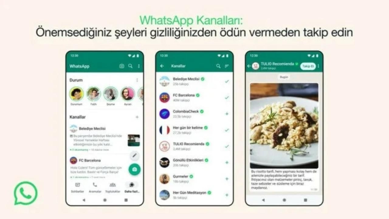 Whatsapp kanallar özelliği Türkiye'ye geldi!