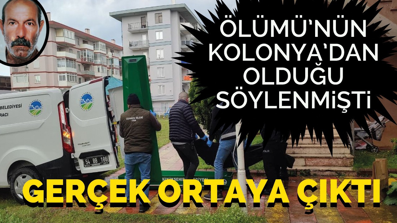 Kolonya içtiği iddia edilmişti gerçek ortaya çıktı