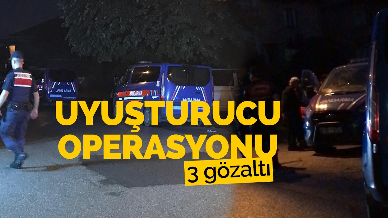 Uyuşturucu operasyonu: 3 gözaltı