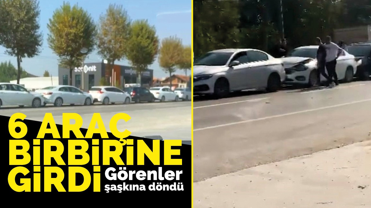 Sakarya’da 6 araçlı zincirleme trafik kazası