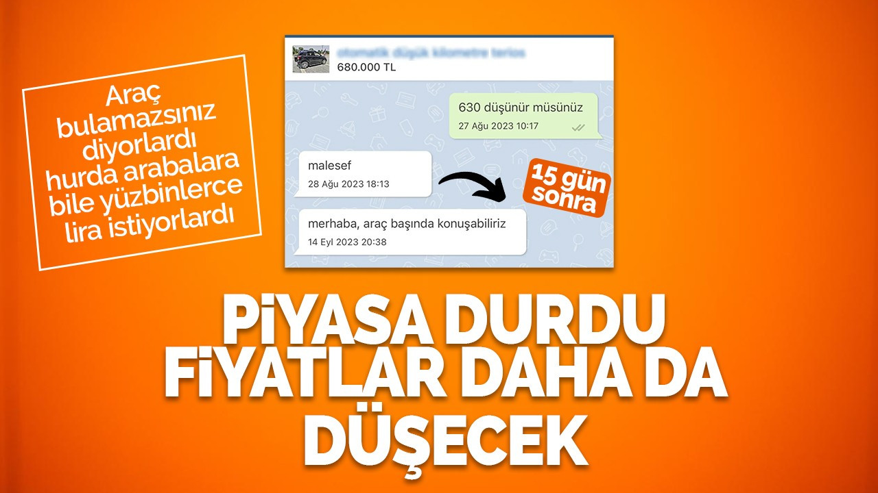 İkinci el oto piyasası durdu: Fiyatlar daha da düşecek!