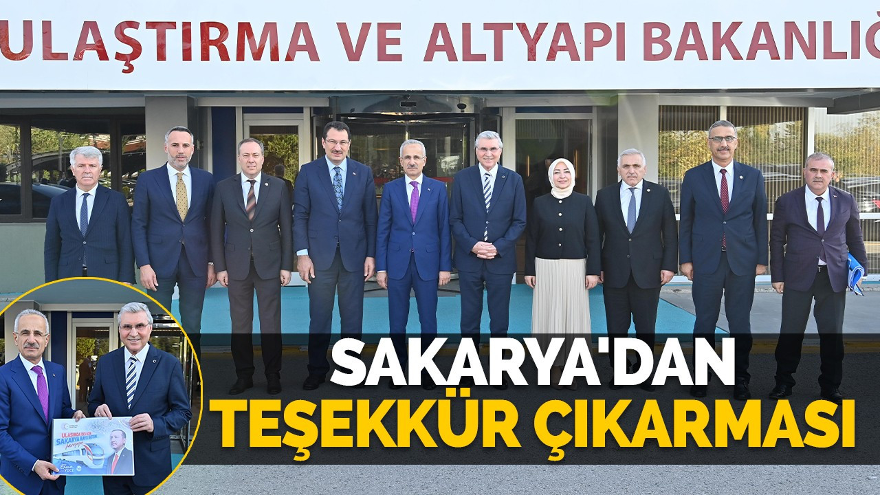 Sakarya'dan teşekkür çıkarması