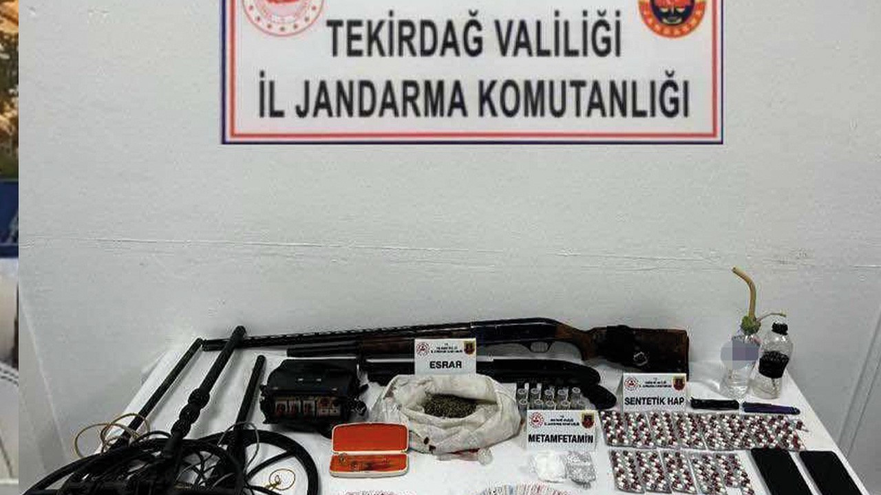 Tekirdağ'da uyuşturucu operasyonu: 8 gözaltı