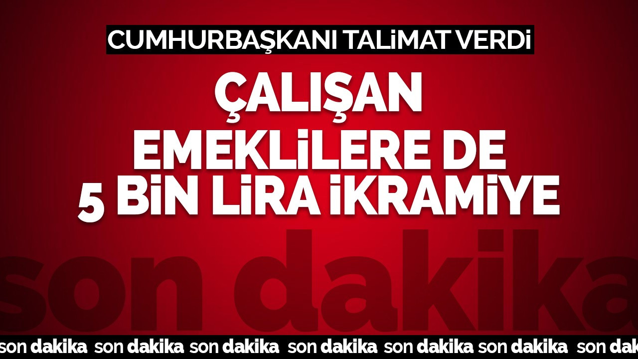 Çalışan emekliye ikramiye geliyor