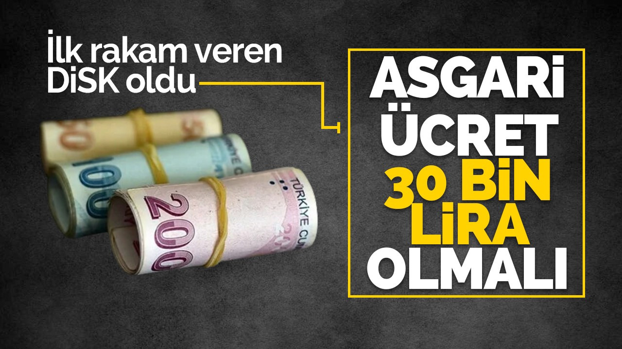 Asgari ücret için ilk rakam veren DİSK oldu