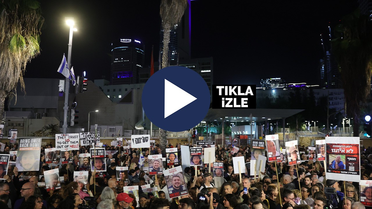 İsrailli esir yakınları Tel Aviv’de protesto düzenledi