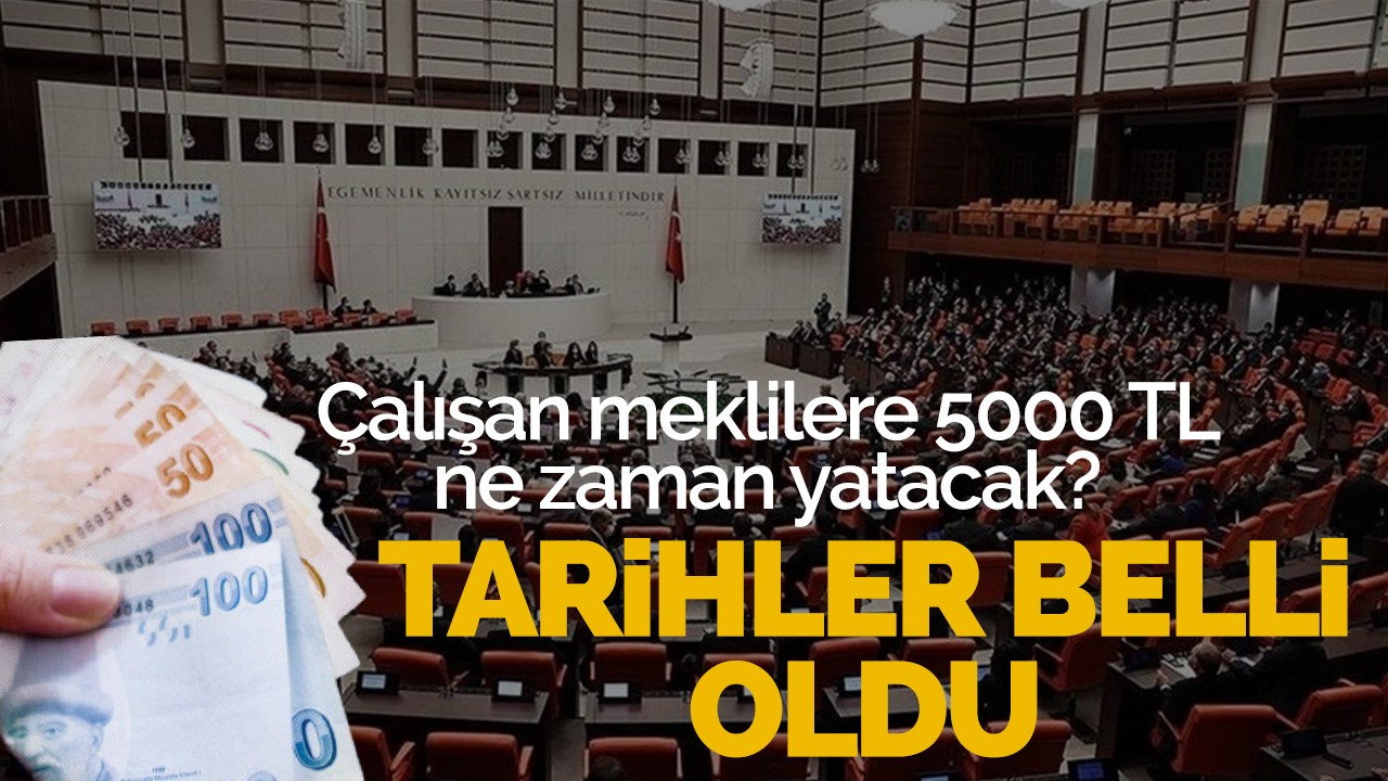 Çalışan emeklilere 5000 lira ne zaman yatacak?