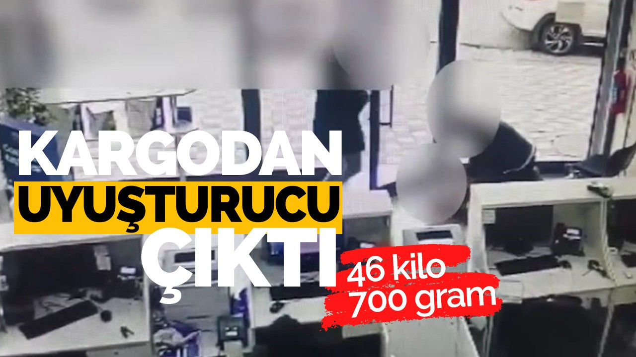 Kargo kamyonundan 46 kilo 700 gram uyuşturucu çıktı