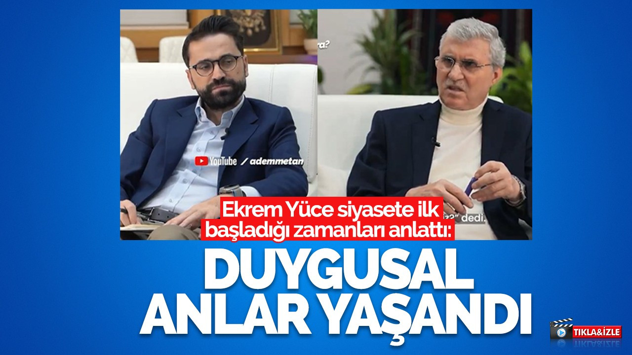 Başkan Yüce'nin duygusal anları