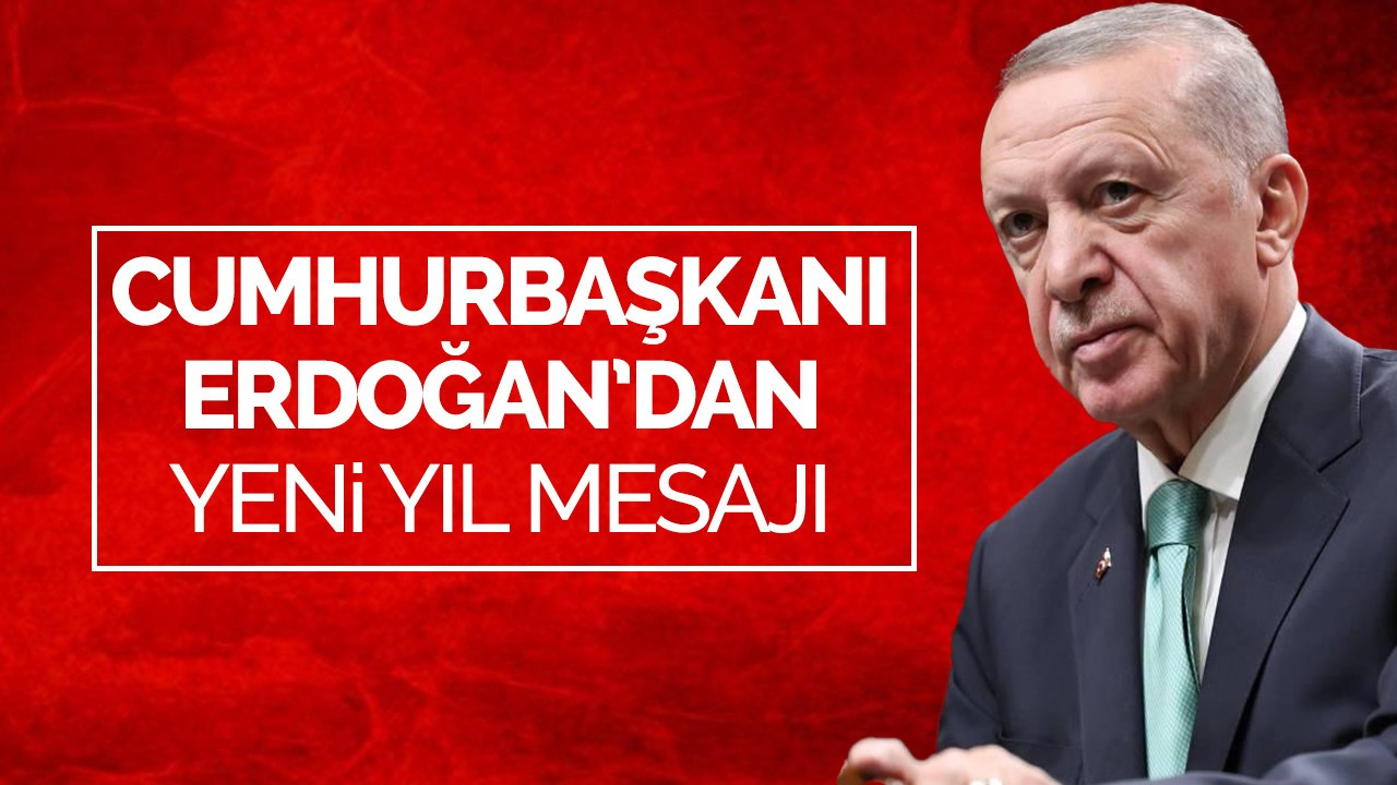 Cumhurbaşkanı Erdoğan'dan yeni yıl mesajı: