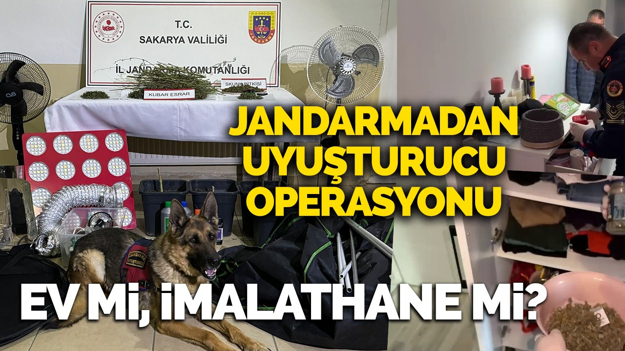 Uyuşturucu imalathanesine dönüştürülen eve operasyon