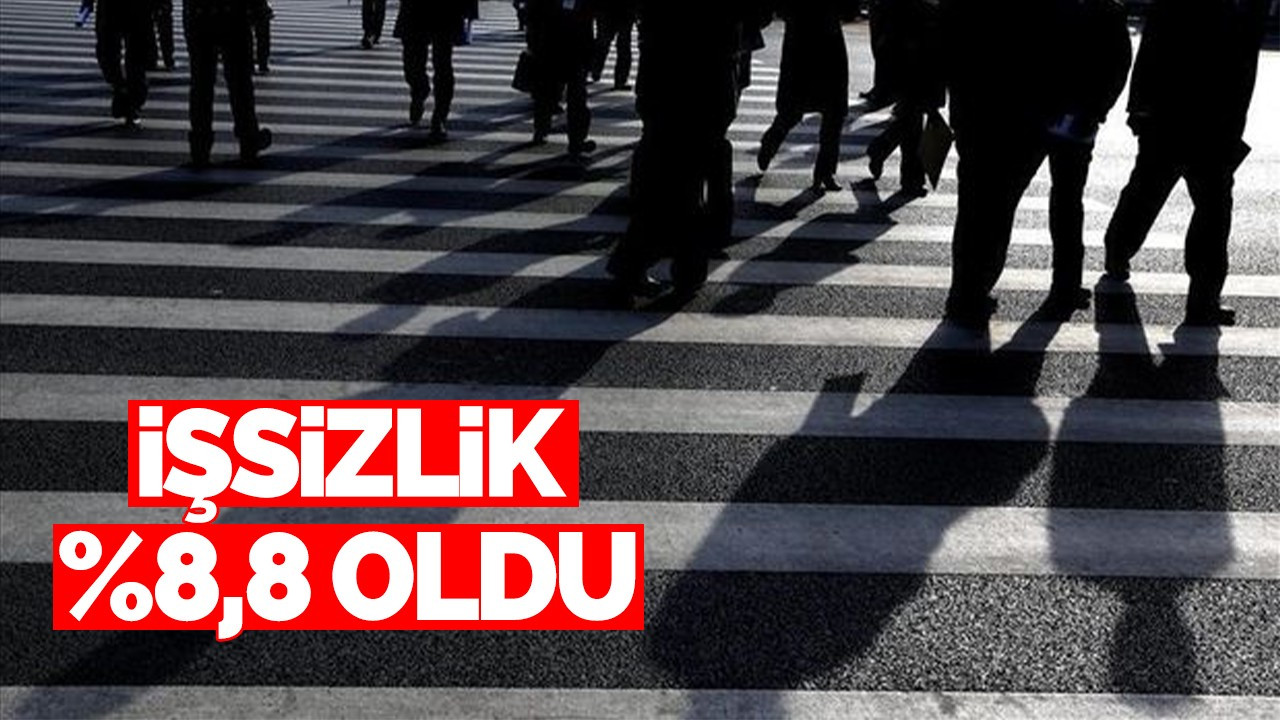 Aralık 2023 işsizlik oranı yüzde 8,8 oldu