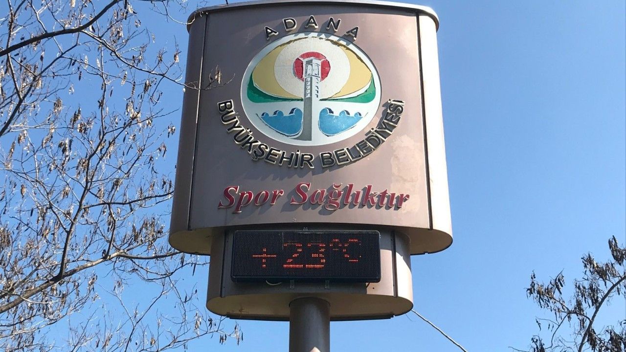 Adana'da termometreler 23 dereceyi gösterdi