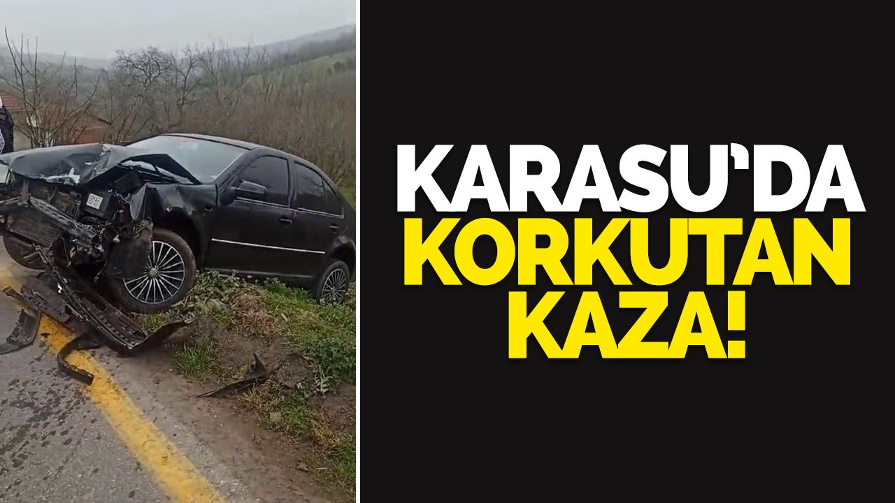 Karasu'da korkutan kaza: 1 yaralı