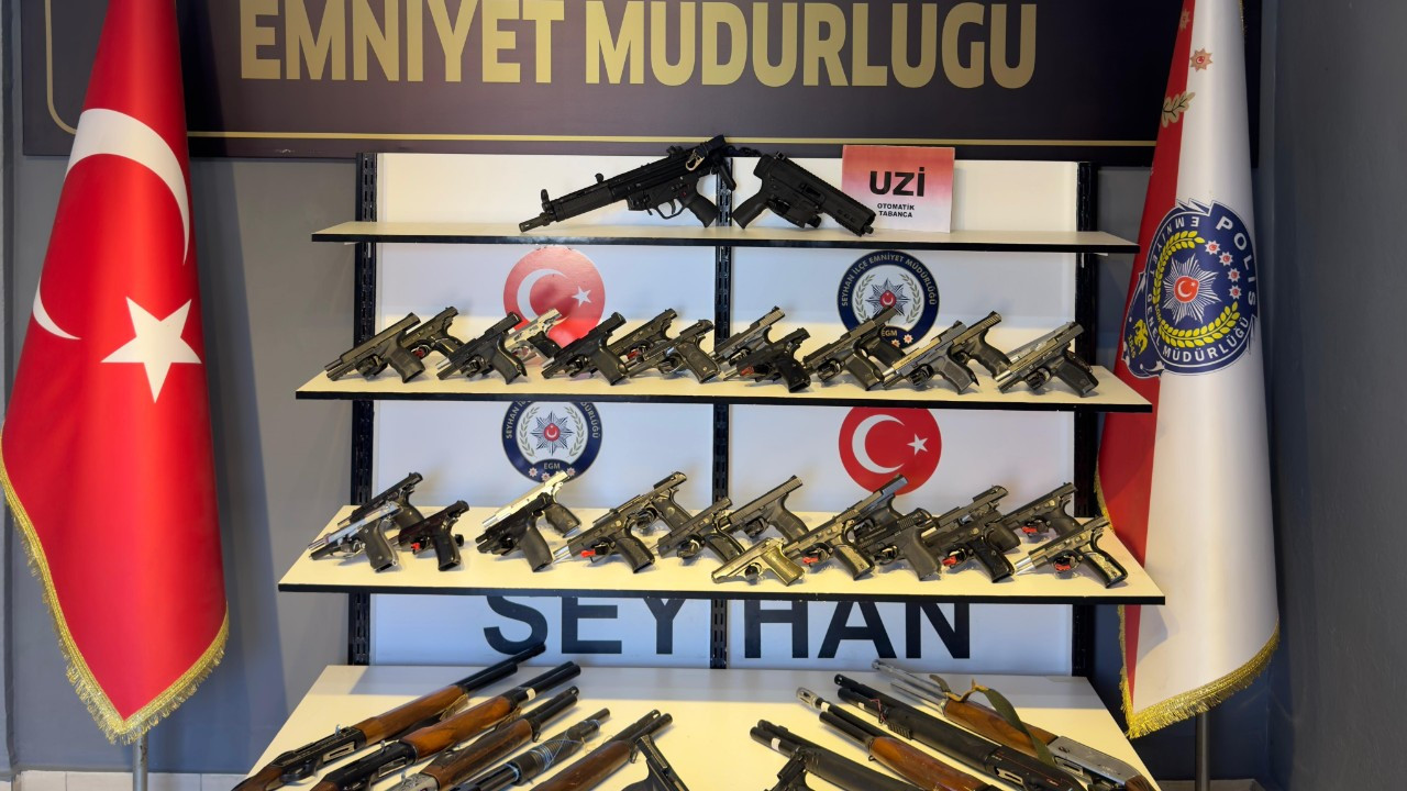 Adana’da 54 ruhsatsız silah ele geçirildi, 373 kişi yakalandı