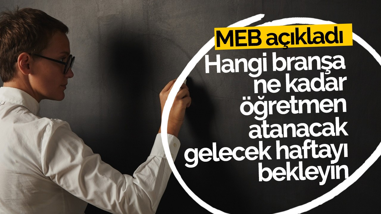 MEB Bakanı Yusuf Tekin'den öğretmen atamalarıyla ilgili açıklama
