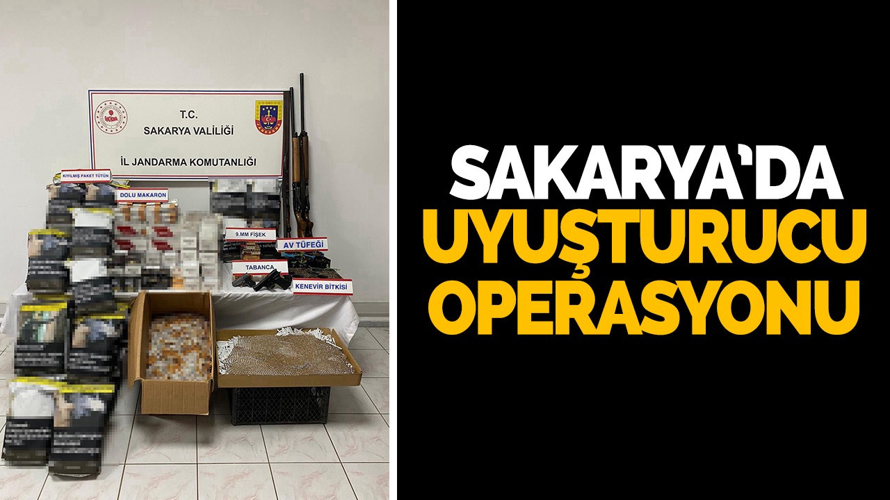 Sakarya’da uyuşturucu operasyonu: 3 gözaltı