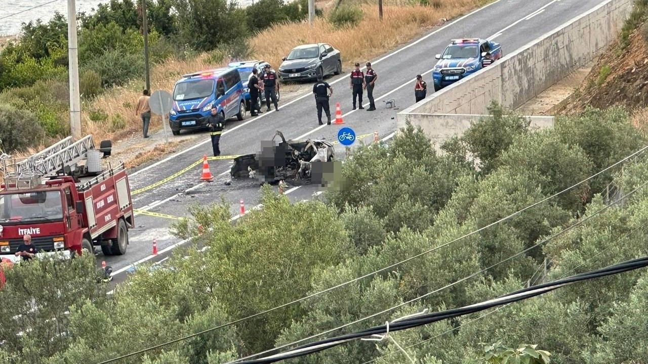 Antalya'da alev alan otomobildeki Polonyalı çift hayatını kaybetti