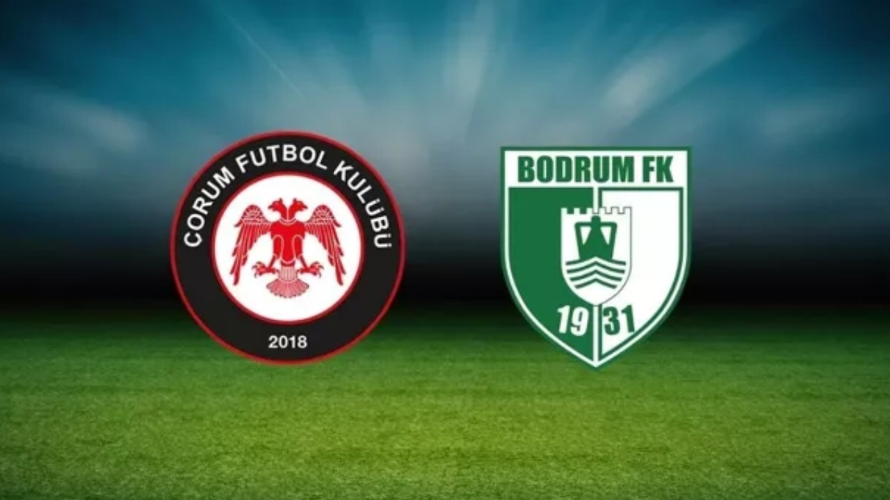 Çorum FK - Bodrum FK maçı canlı izle!