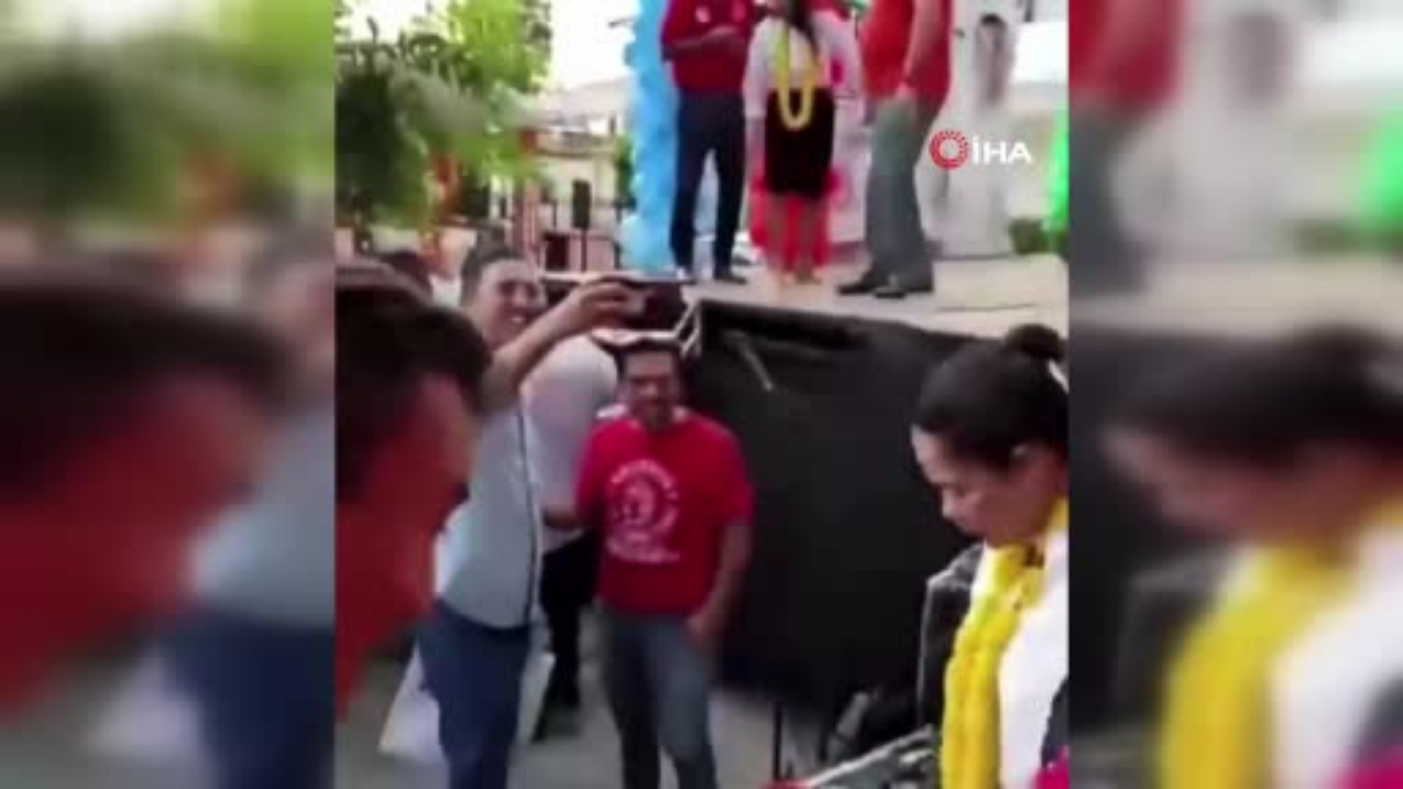 Meksika'da belediye başkan adayına suikast anı kamerada