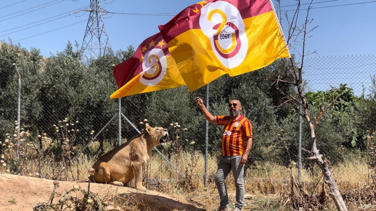 Galatasaray’ın 24. şampiyonluğunu aslanlarıyla kutladı