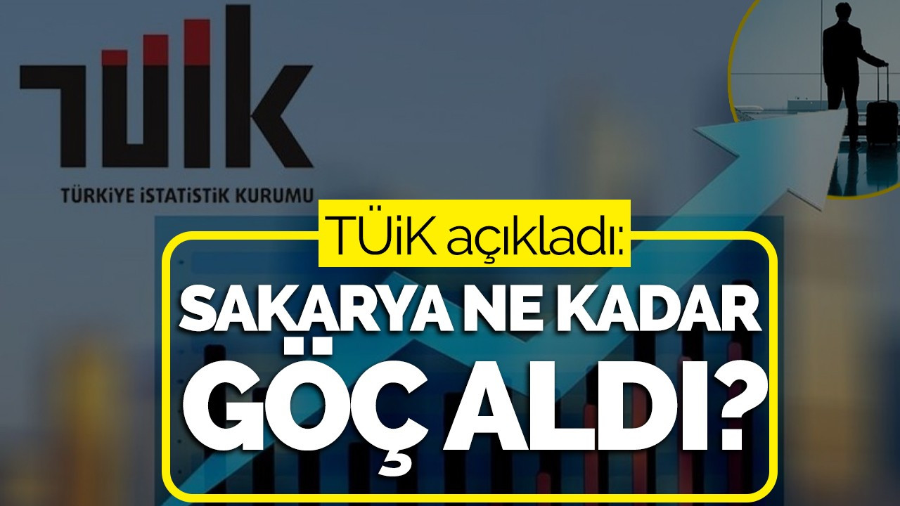 TÜİK açıkladı: Sakarya ne kadar göç aldı?