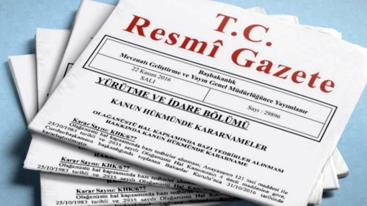 Resmi Gazetede bugün (23 Temmuz 2024)