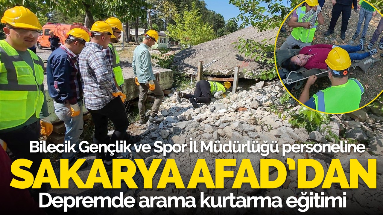 Sakarya AFAD'dan Bilecik personeline eğitim