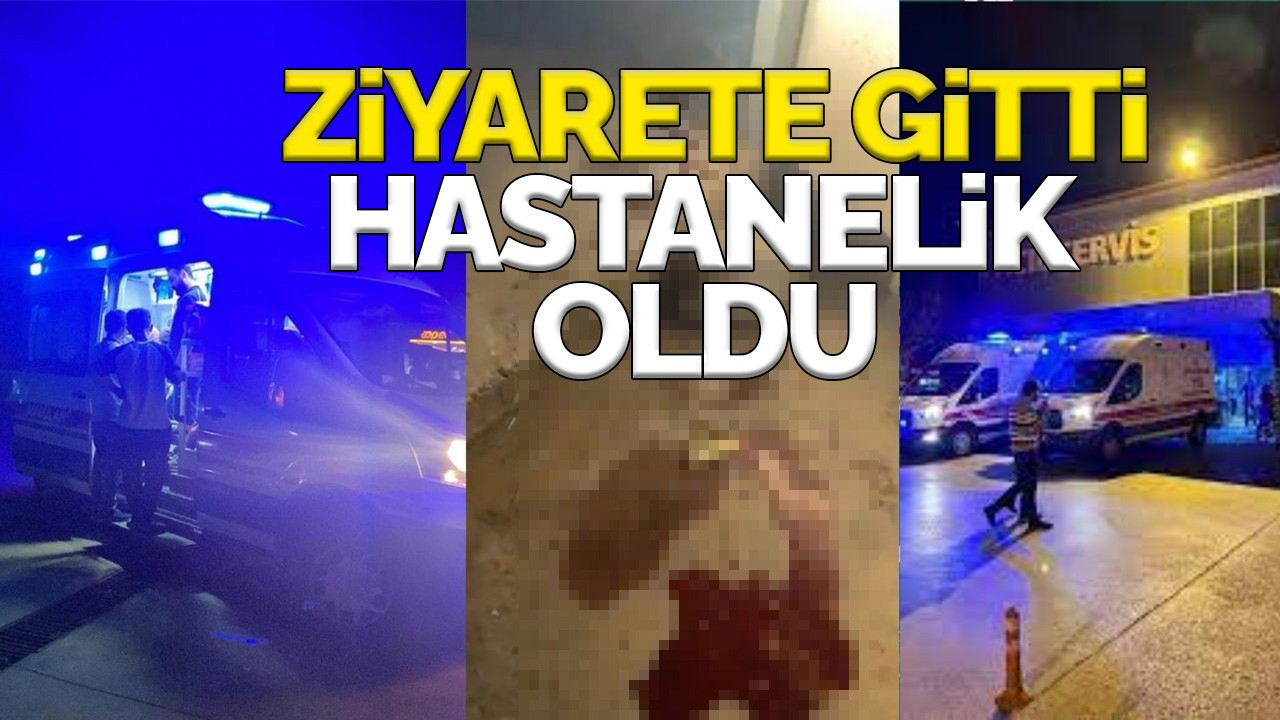 Ziyarete gitti Hastanelik oldu