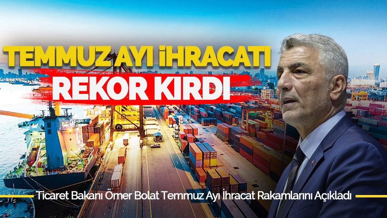 Temmuz Ayı İhracatı Rekor Kırdı