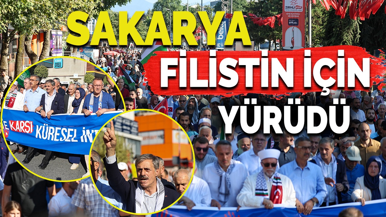 Sakarya İsmail Haniye ve Filistin İçin Yürüdü