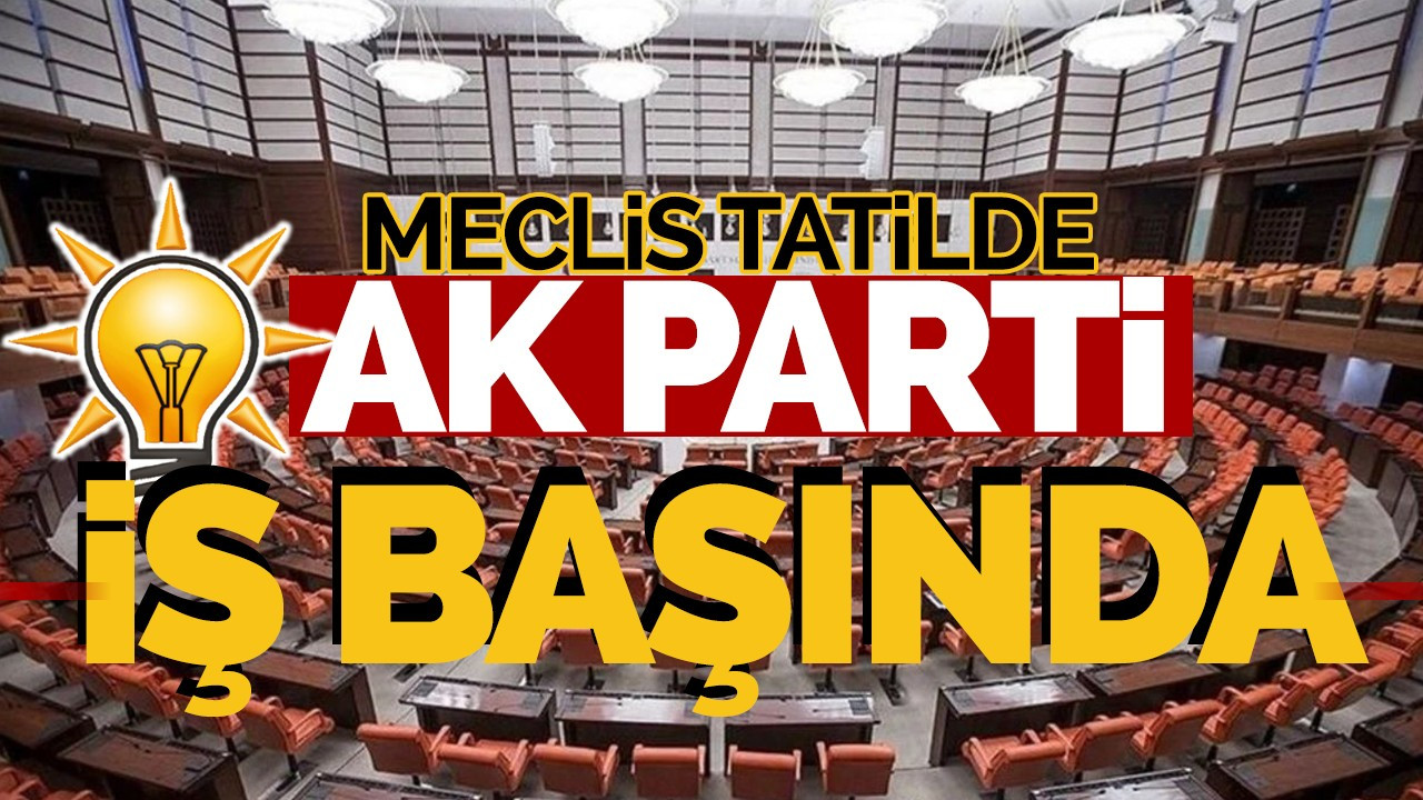 Meclis tatilde, AK Parti İş Başında!