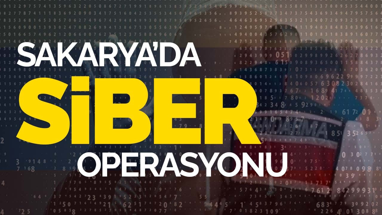 Sakarya'da siber operasyonu