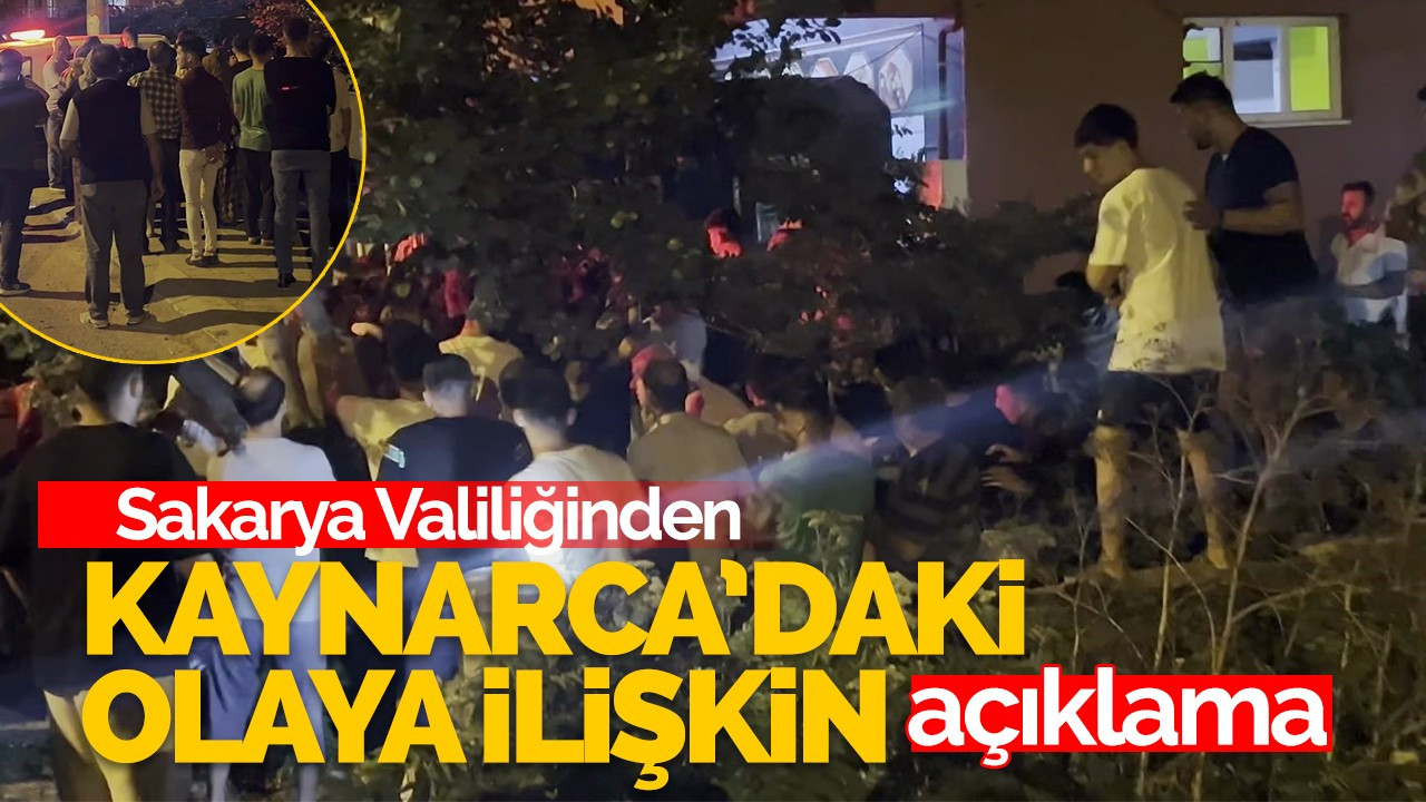 Valilikten Kaynarca'daki olay için açıklama!