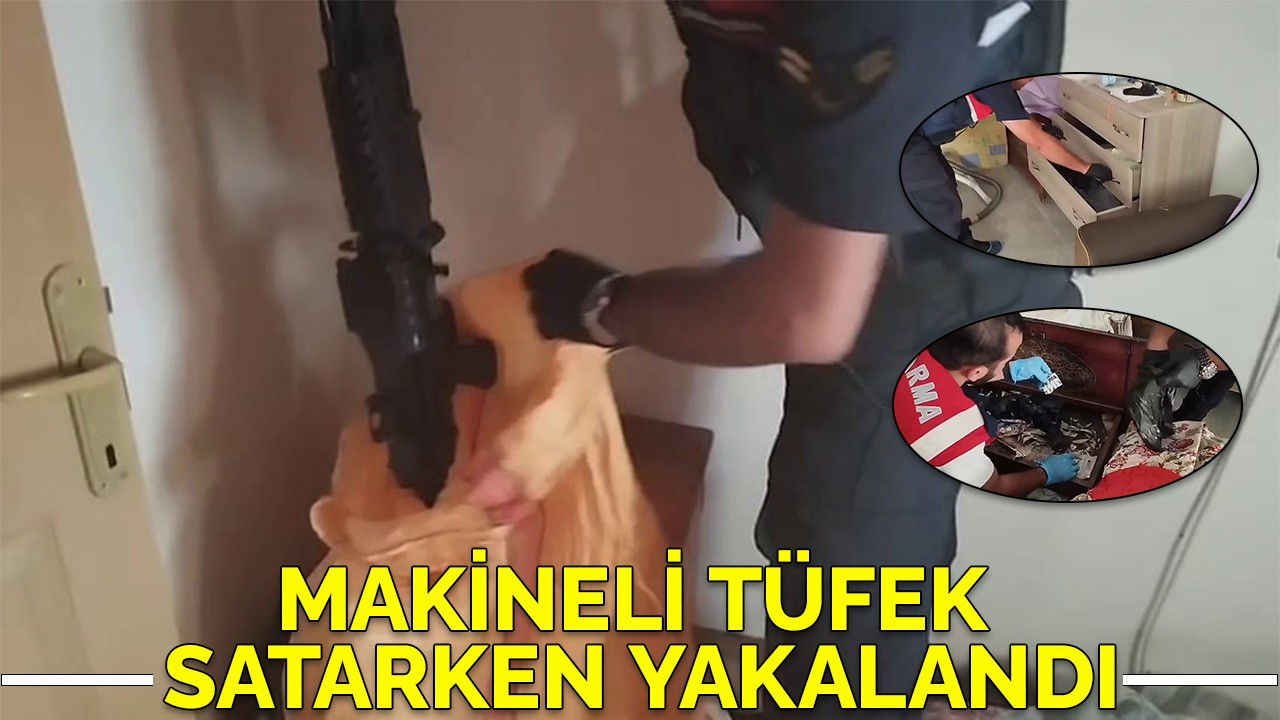 Tüfek satmaya çalışırken yakalandı