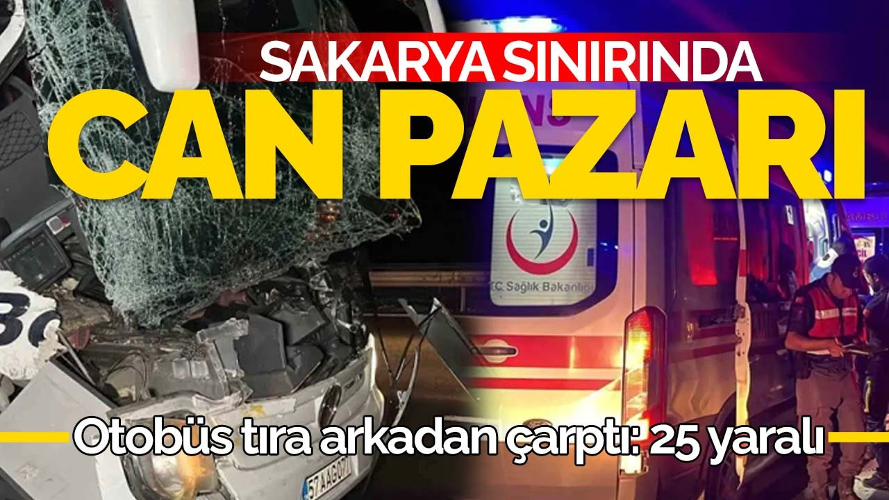 TEM'de feci kaza: 25 yaralı!