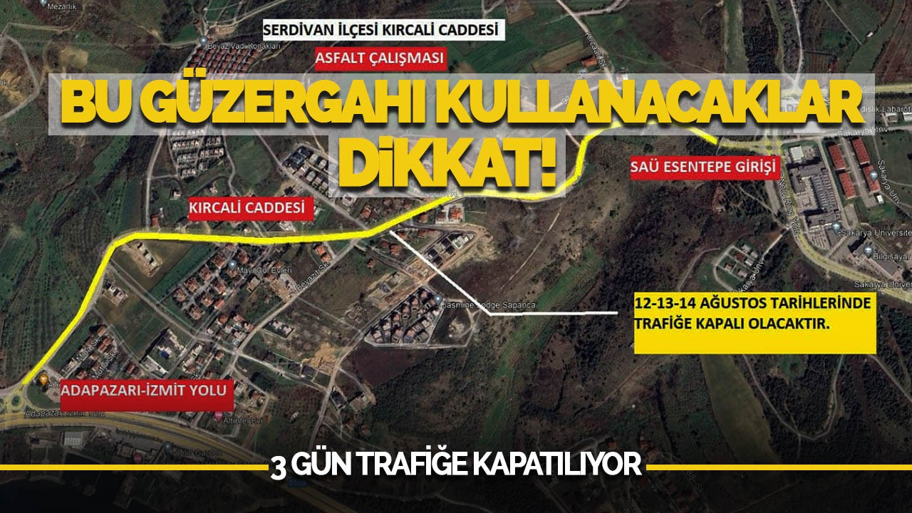 Büyükşehirden Asfalt Uyarısı: O güzergâh 3 gün trafiğe kapanacak