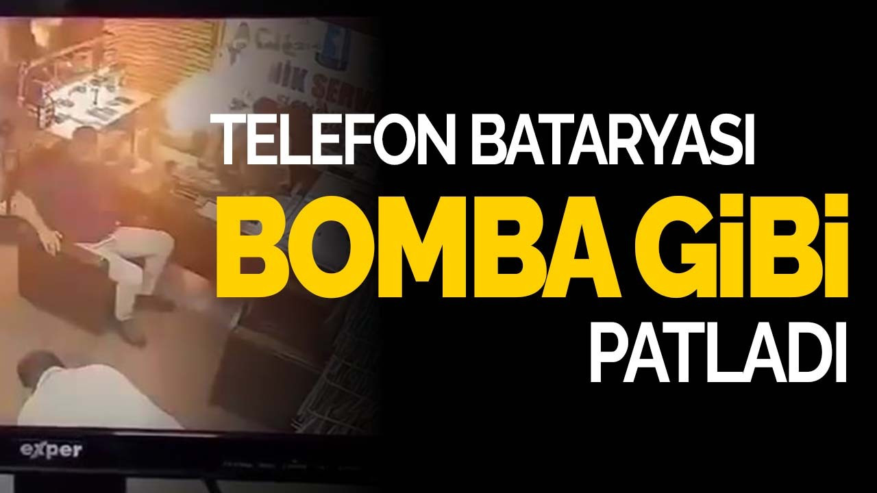 Batarya bomba gibi patladı!