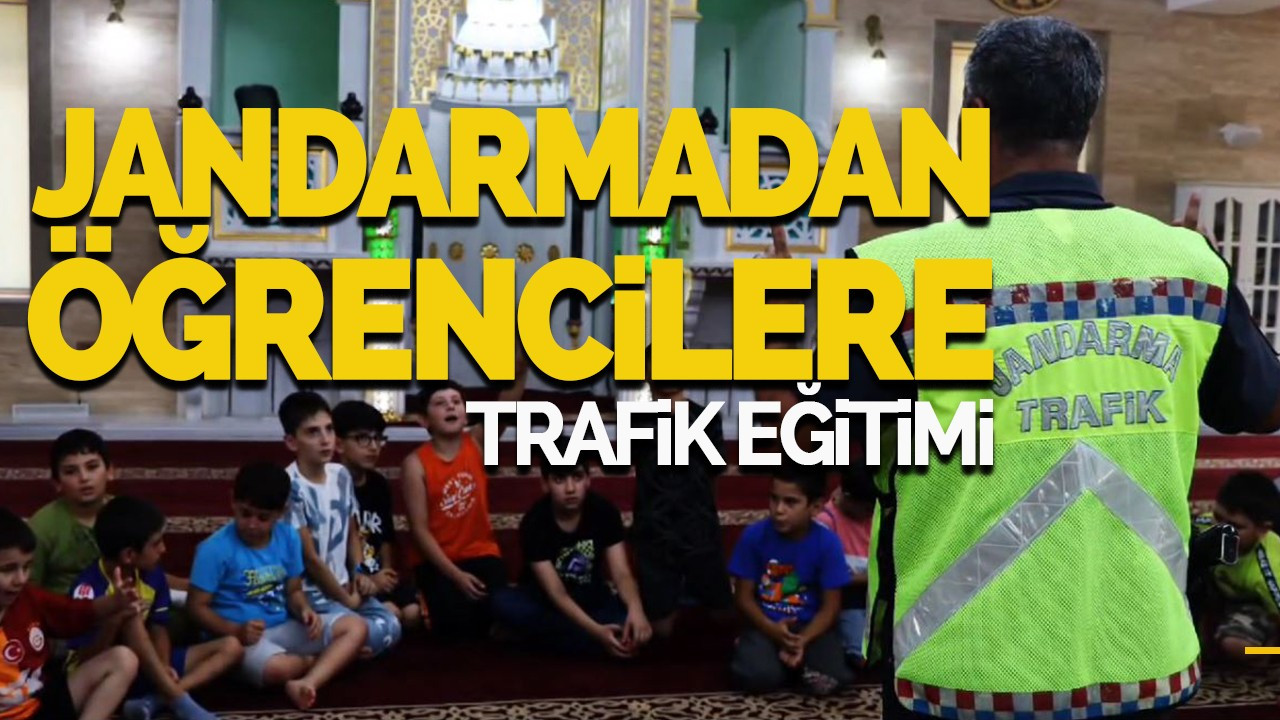 Jandarmadan Kur’an Kursu Öğrencilerine Trafik Eğitimi