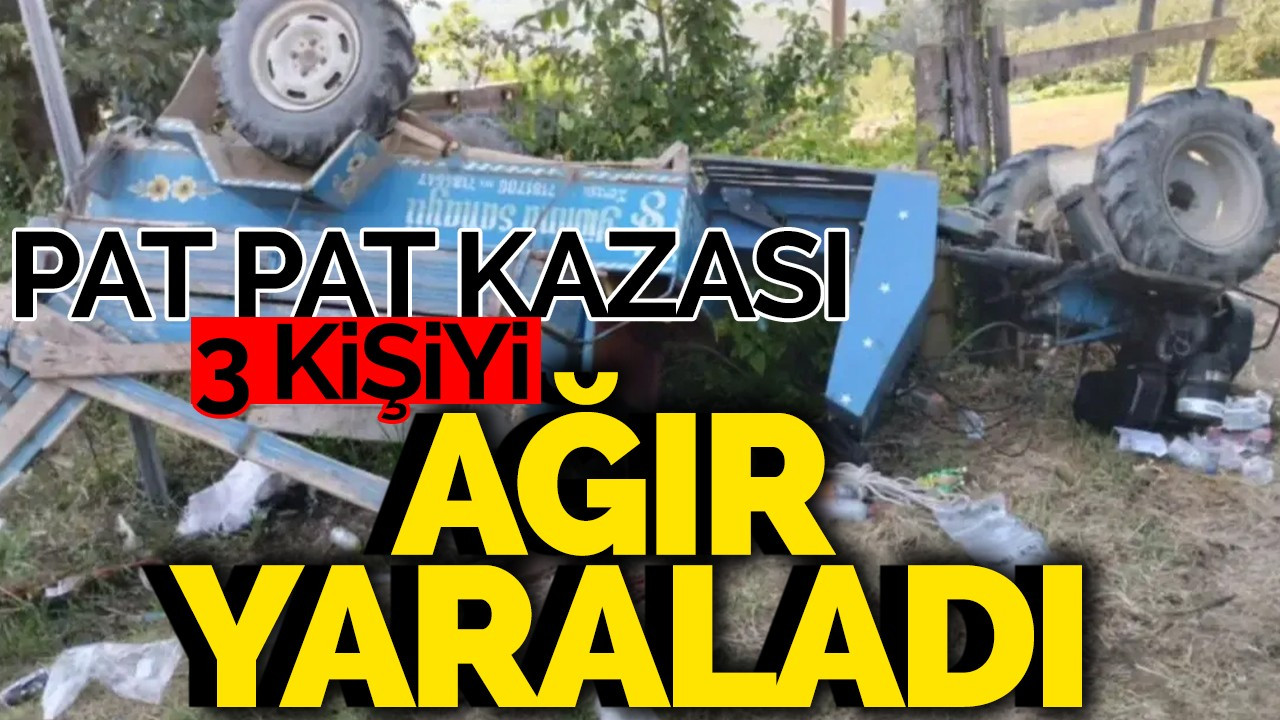 Bu Sefer Kocaali'de: Pat Pat Kazası 3 Kişiyi Ağır Yaraladı