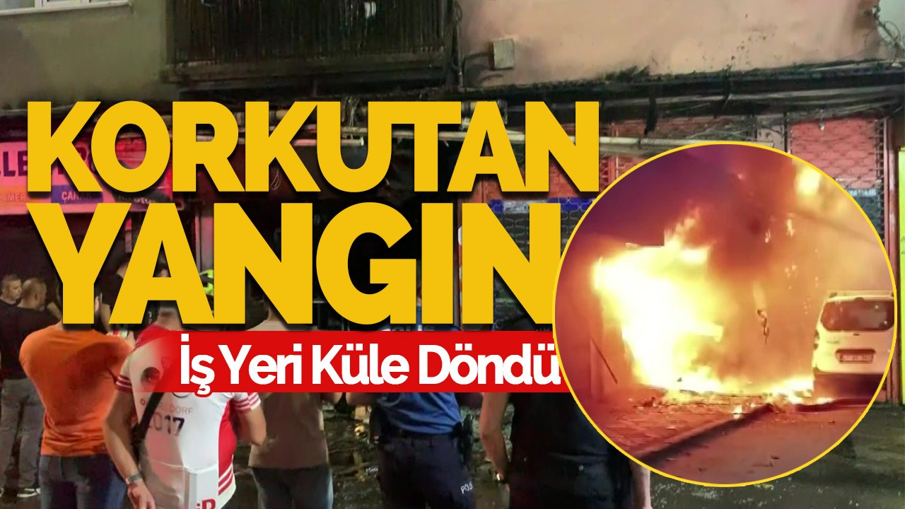 İzmit’te Korkutan Yangın: İş Yeri Küle Döndü!